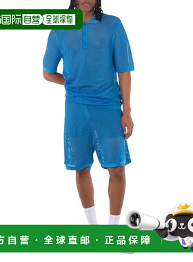 自营 Burberry Rory EKD网眼短裤-亮天蓝色 美国奥莱直发休闲裤