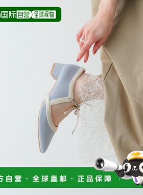 1h可退 日本直邮RODE SKO 女士 3.5cm粗跟缎带尖头泵鞋 XX2613022