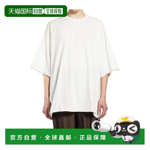 1h可退 香港直邮RICK OWENS 男士T恤 RU01F2283JA11 SS2026 白色