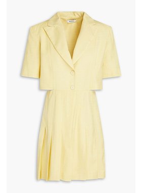 潮奢 Sandro 女士 剪口梭织迷你衬衫式连衣裙 SFPRO02292