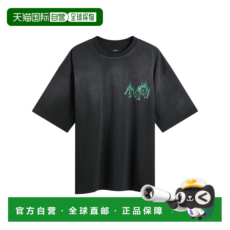 1h可退 香港直邮AMIRI 男士T恤 AMTOJR1115001 SS2026 黑色