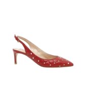 Valentino RW2S0J33NSN 饰钉棱纹尖头高跟鞋