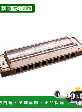 【日本直邮】HOHNER口琴 Big River Harp/B 国内正规品 银/黑M590