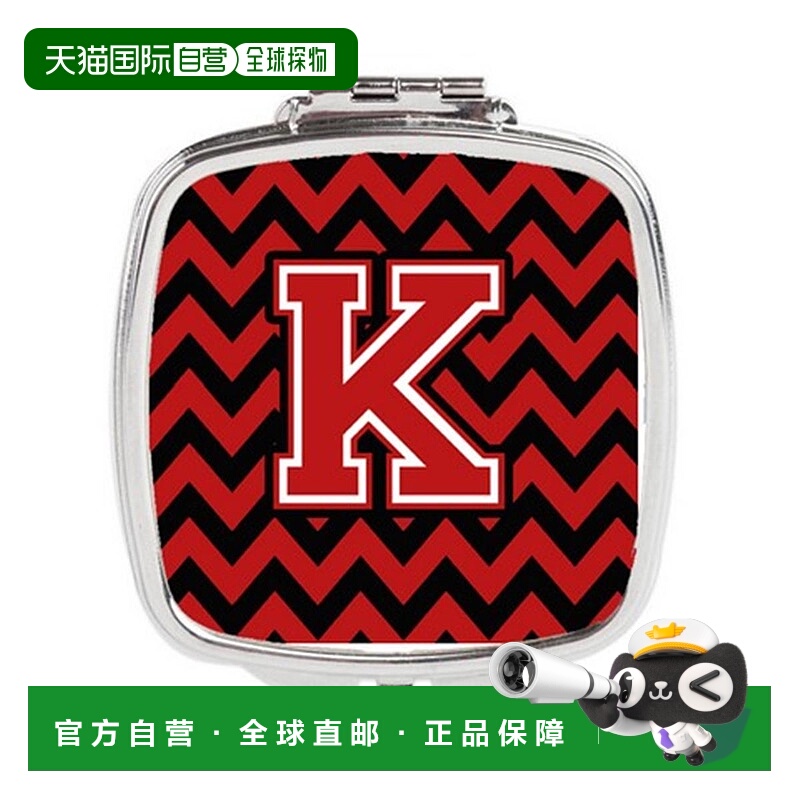 自营 Carolines Treasures CJ1047-KSCM 字母 K 雪佛龙黑色正品