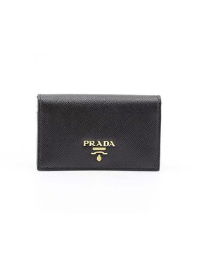日本直邮Prada PRADA 卡包名片夹 SAF METAL ORONERO 1MC122-QWA