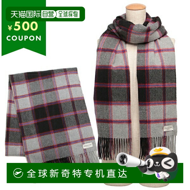 日本直邮Johnstons 围巾灰色多色女式 JOHNSTONS WA000056 KU0126