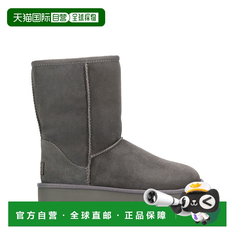 1h可退 香港直邮UGG 女士靴子 UGSCLS1016223GY AW2022 灰色 皮毛