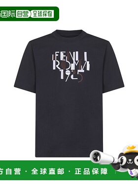 香港直邮FENDI 男士T恤 FY0936AVOHF0PTH AW2025 蓝色