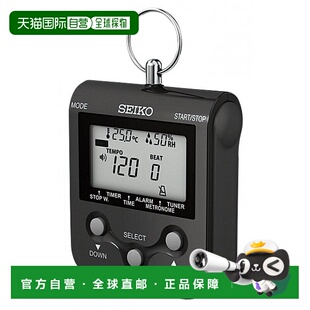 【日本直邮】seiko精工乐器配件数字节拍器附颈带挂绳黑色DM90B
