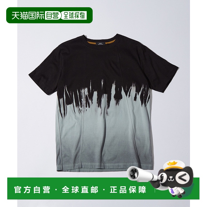 1h可退 日本直邮5351 POUR LES HOMMES 男女同款扎染渐变短袖T恤