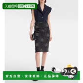 香港直邮Prada P567OHOOO14XI连衣裙 束带羊毛背心 普拉达 女士