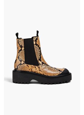 Tory Burch 托里·伯奇 女士 蛇皮质感切尔西靴 87372