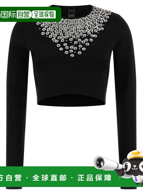 香港直邮PINKO 女士针织衫 105734A2UTZI1 AW2025 黑色 PINKO BIG