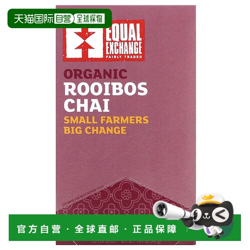 香港直邮公平交易,Organic Rooibos Chai, Herbal Tea, Caffeine-