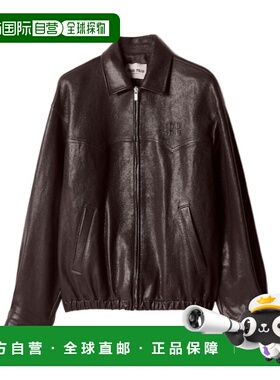 1h可退 香港直邮Miu Miu 皮质短款夹克 MPW00919E6SOOO