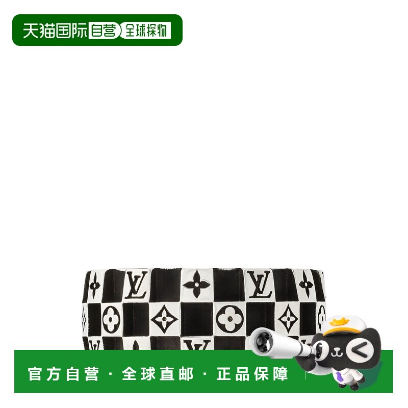自营欧洲直邮LV路易威登 Damier男士银色纯银棋盘格图案戒指配饰