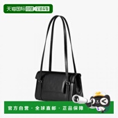 韩国直邮FIND 翻盖褶纹黑色小方包 KAPOOR新品 女包单肩手提时尚