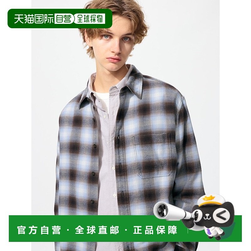 日本直邮UNIQLO男女同款衬衫480767-61优衣库