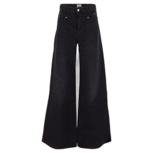 香港直邮ISABEL MARANT 女士牛仔裤 PA0052FAB1H06I01BK阔腿裤