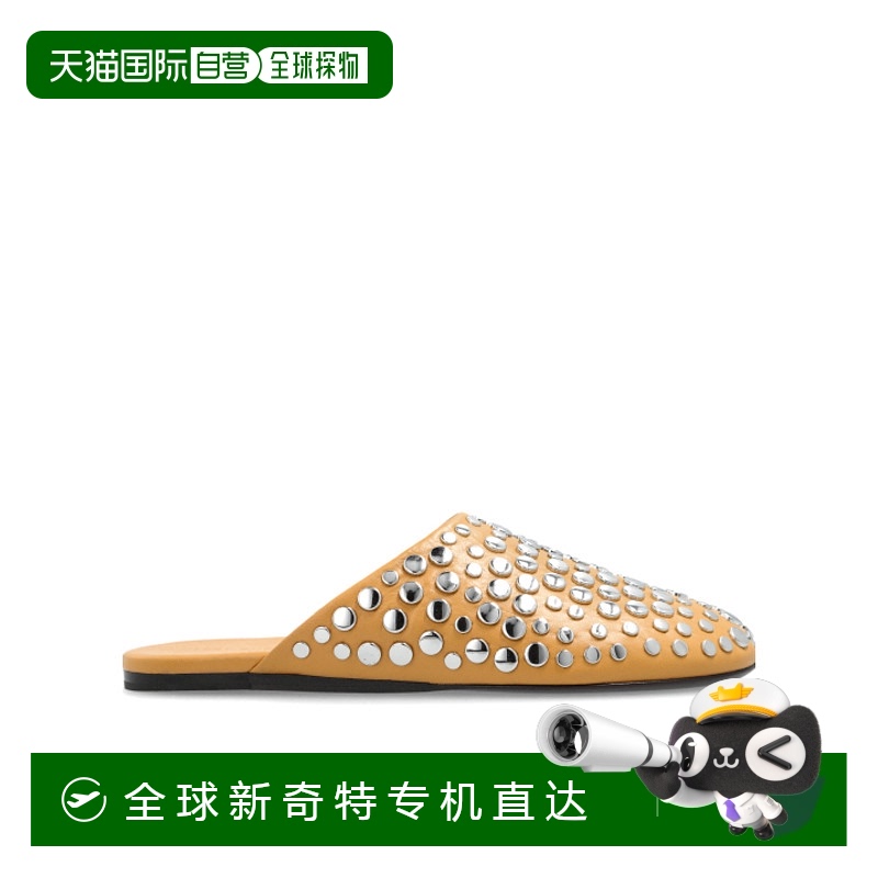 1h可退 香港直邮TORY BURCH 女士凉鞋 167049250 AW2025 棕色 铆