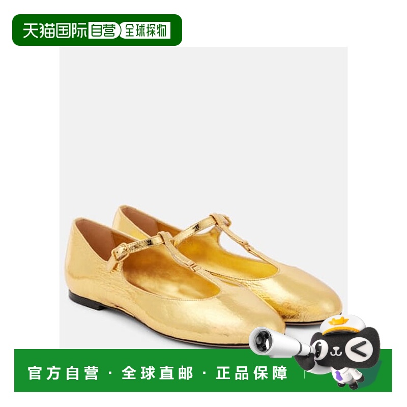 1h可退 香港直邮潮奢 Chloe 蔻依 女士 Marcie 金属感皮质玛丽珍