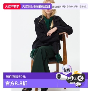 日潮跑腿UNIQLO优衣库 宽松双面短外套 478581羊毛