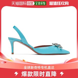 Rosie 女士蓝色 Muaddi 香港直邮潮奢 Amina 高跟鞋