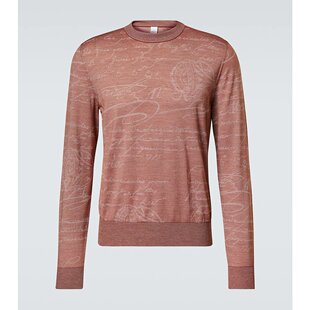 潮奢 Berluti 伯尔鲁帝 男士 羊毛混纺毛衣 004119