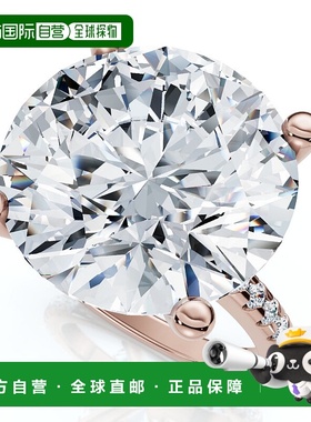 自营 pompeii3Certified 10 1/3Ct Round Diamond Engagement Rin