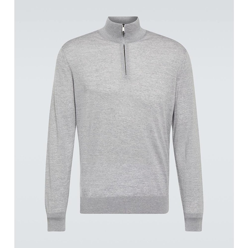 潮奢 Zegna 杰尼亚 男士 高领羊毛毛衣 004093