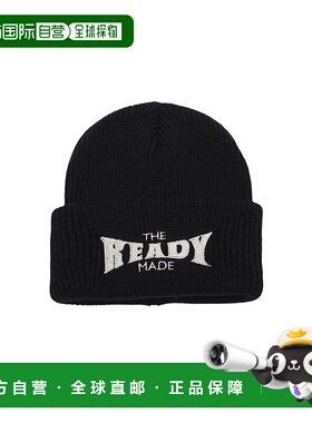 1h可退 日本直邮READYMADE 男女同款刺绣标志羊毛针织帽 REWOBK00