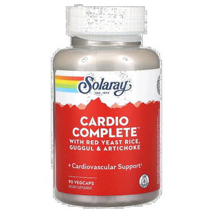 香港直邮Solaray,Cardio Complete，含红曲米、印度没方剂和朝鲜9