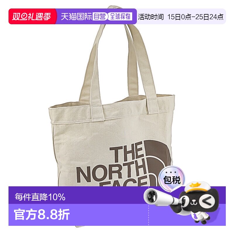 日本直邮THE NORTH FACE北面美国乐斯菲斯户外手提袋黑色男士经典