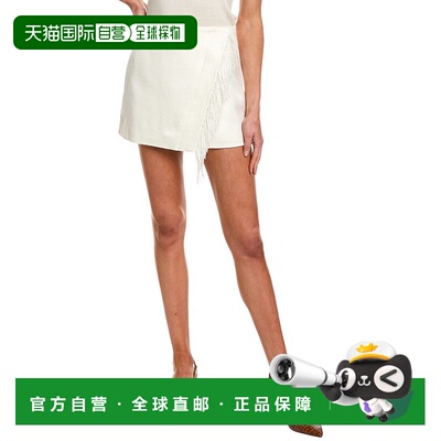 自营 A.L.C. Kelley Linen-Blend Skirt - white 美国奥莱直发