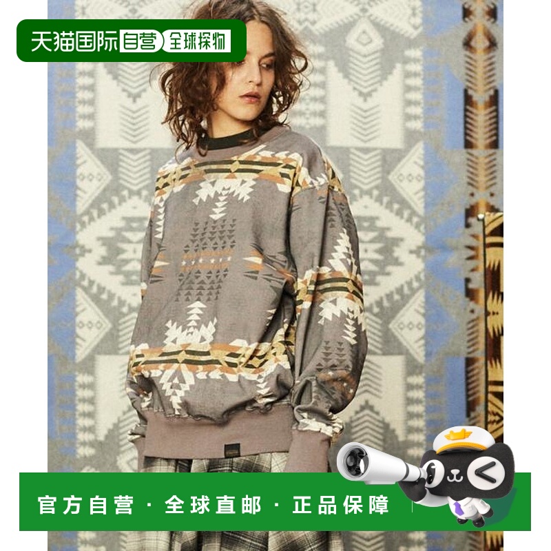 1h可退 日本直邮CONVERSE TOKYO 【PENDLETON】全印花卫衣