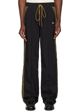 潮奢 Rhude 男士 黑色 Aerial 运动裤 RHPF24PA01874