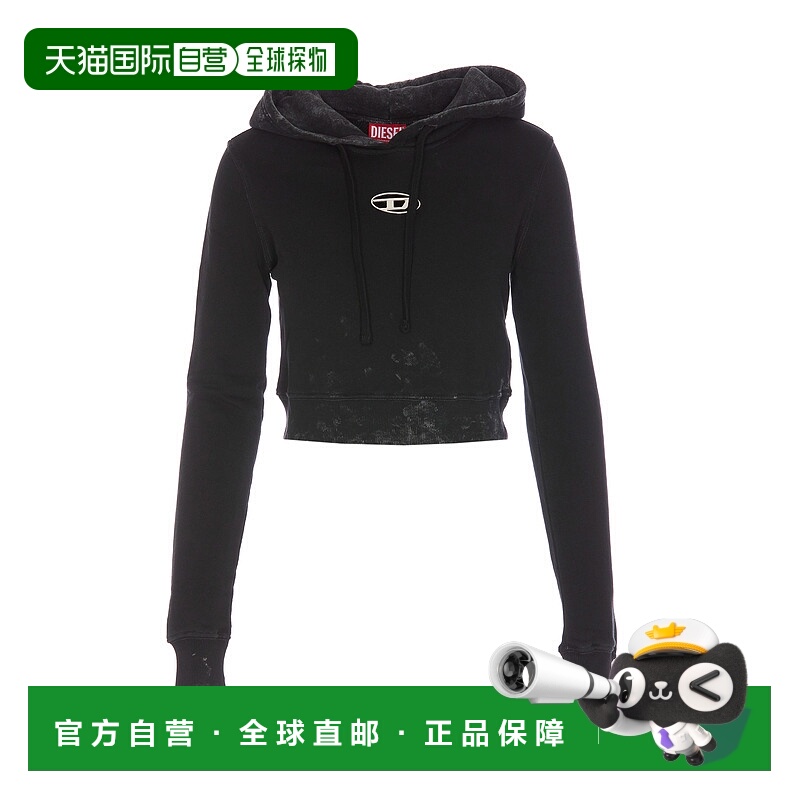 1h可退 香港直邮DIESEL 女士针织衫 A144920IPAC900 SS2025 黑色