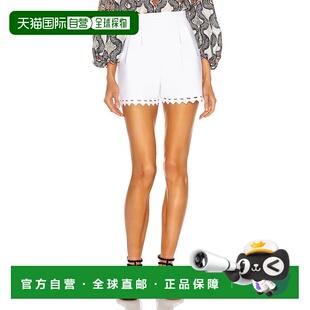 香港直邮潮奢 Alaia 女士 齿纹边短裤 AA9P1011CM603