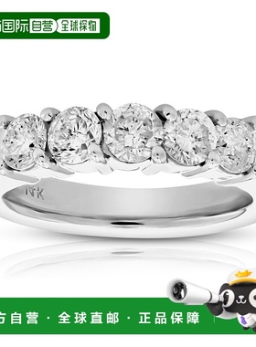 自营 vir jewels1 1/4 克拉钻石 5 石戒指 14K 白金 - 白色 美国