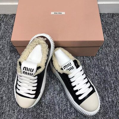 Miu Miu 系带低帮运动鞋 5E986D3AHT