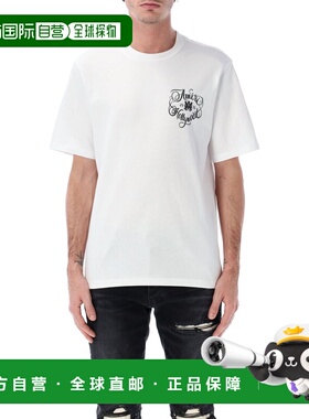 1h可退 香港直邮AMIRI 男士 Hollywood 棉质T恤 AMTOJR1009