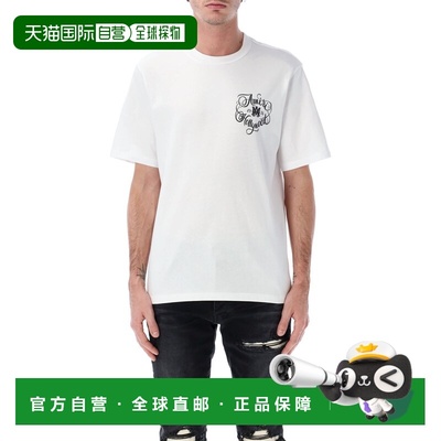 1h可退 香港直邮AMIRI 男士 Hollywood 棉质T恤 AMTOJR1009