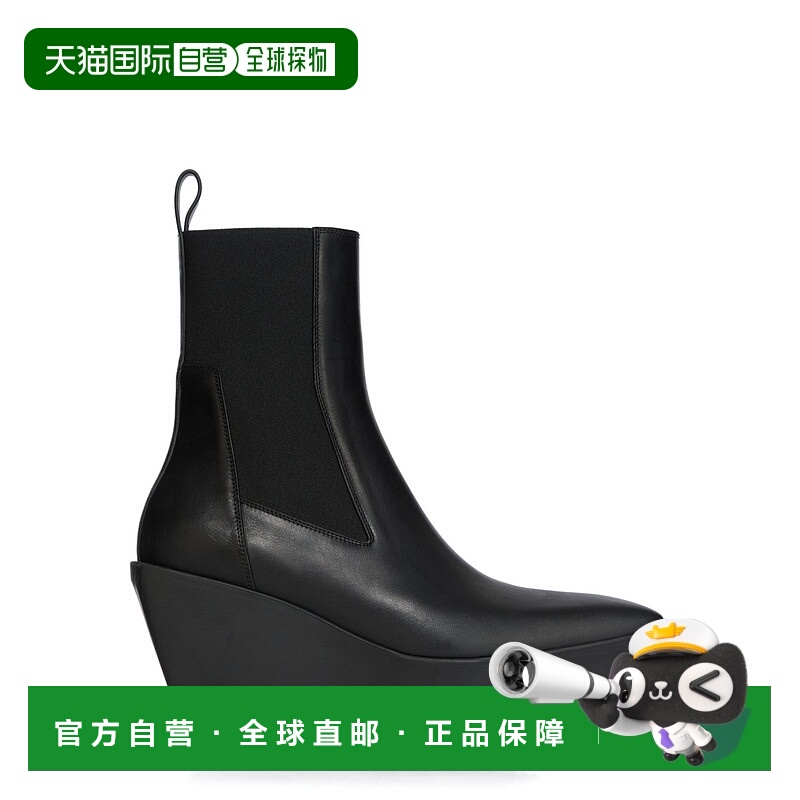 1h可退 香港直邮RICK OWENS 男士靴子 RU02E1851LOO09 AW2025 黑