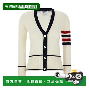 香港直邮Thom Browne 4 条纹羊绒长袖开衫 FKC583BY2001