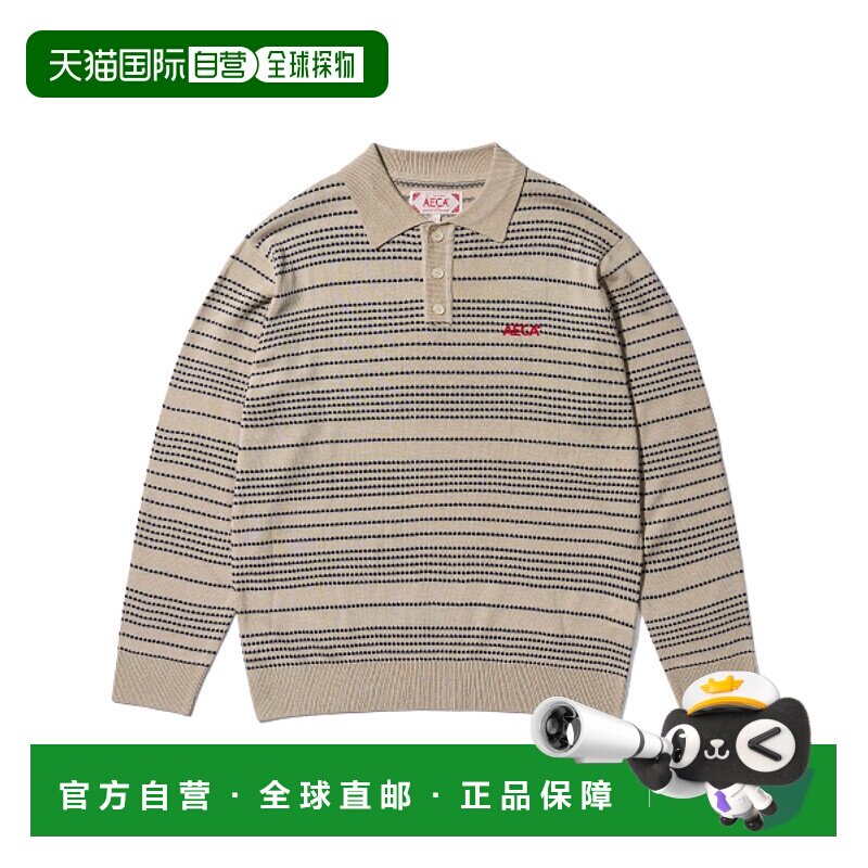 韩国直邮AECA 公用男针织AWCMSSBEKNIOV001C0LB MULTI STRIPE COL