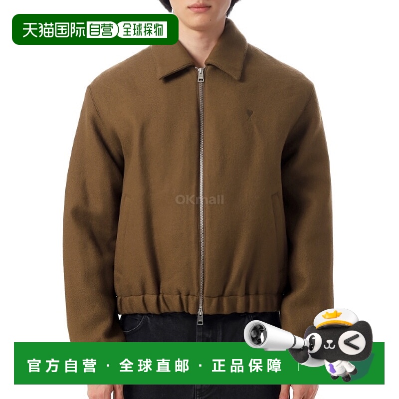 韩国直邮AMI男士羊毛双头拉链短款夹克外套HJK830 WV0078 216