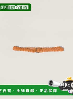 欧洲直邮MIUMIU（缪缪）Ceinture en cuir情人节礼物