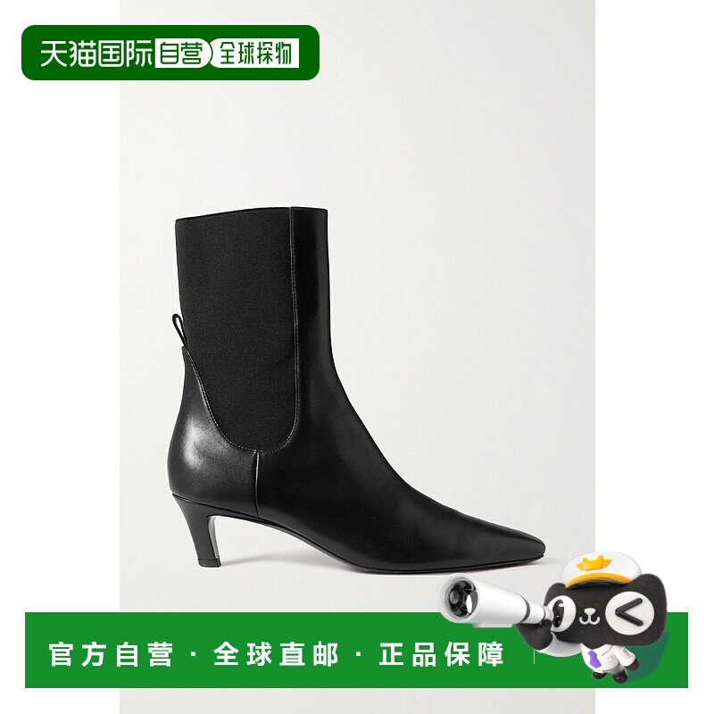 1h可退 TOTÊME 女士 The Mid Heel 皮革踝靴 21490781320