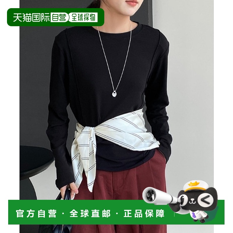 1h可退 日本直邮Alum' 女士基础款圆领长袖T恤 A10325s0