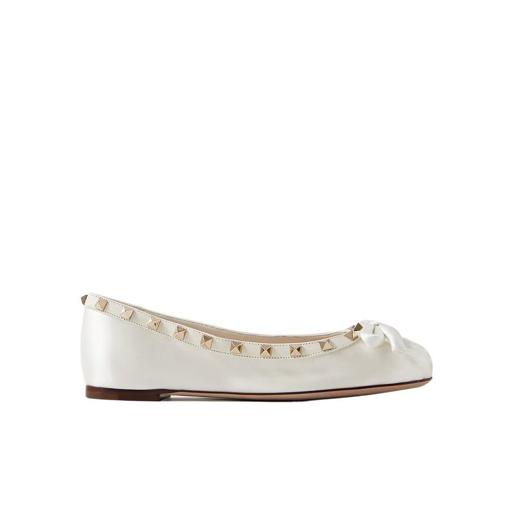 Valentino Rockstud 蝴蝶结缀饰芭蕾舞鞋 3W2S0HQ5SWH